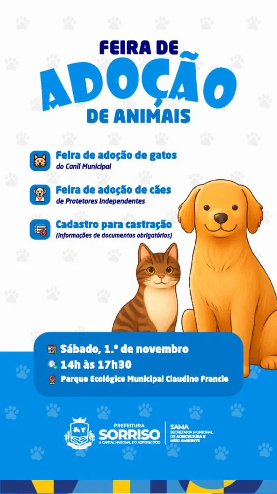 Sama realiza Feira de Adoção no Parque Ecológico