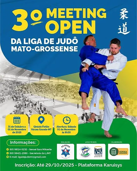 300 atletas participam de torneio estadual de judô no Fiotão em VG