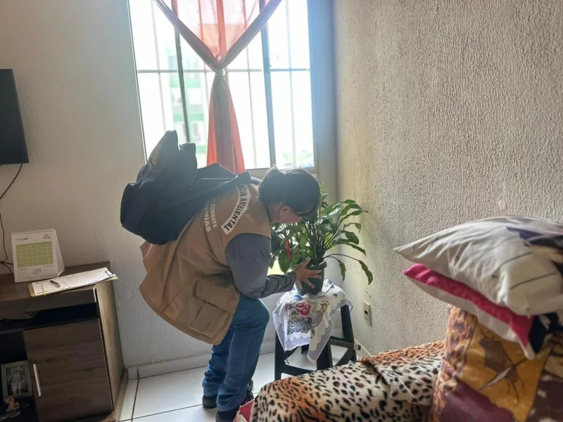 Prefeitura de Sinop realiza visitas domiciliares no Residencial Nico Baracat para combater arboviroses