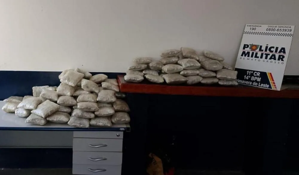 Drogas avaliadas em R$ 348 mil foram apreendidas em Primavera do Leste