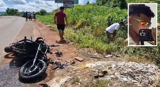 Jovem perde controle da moto e morre ao bater em pedregulho em curva em MT