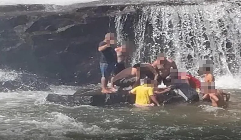 Jovem morre na Cachoeira da Prata em Juscimeira após escorregar