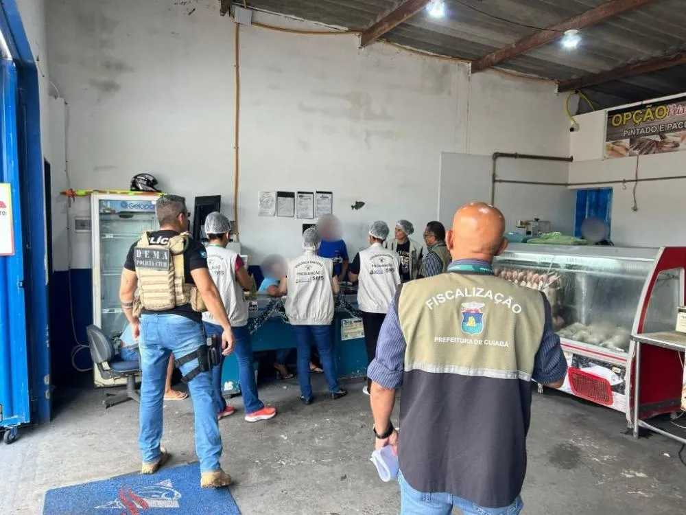 Ação integrada apreende mais de 2 toneladas de pescado irregular em Cuiabá