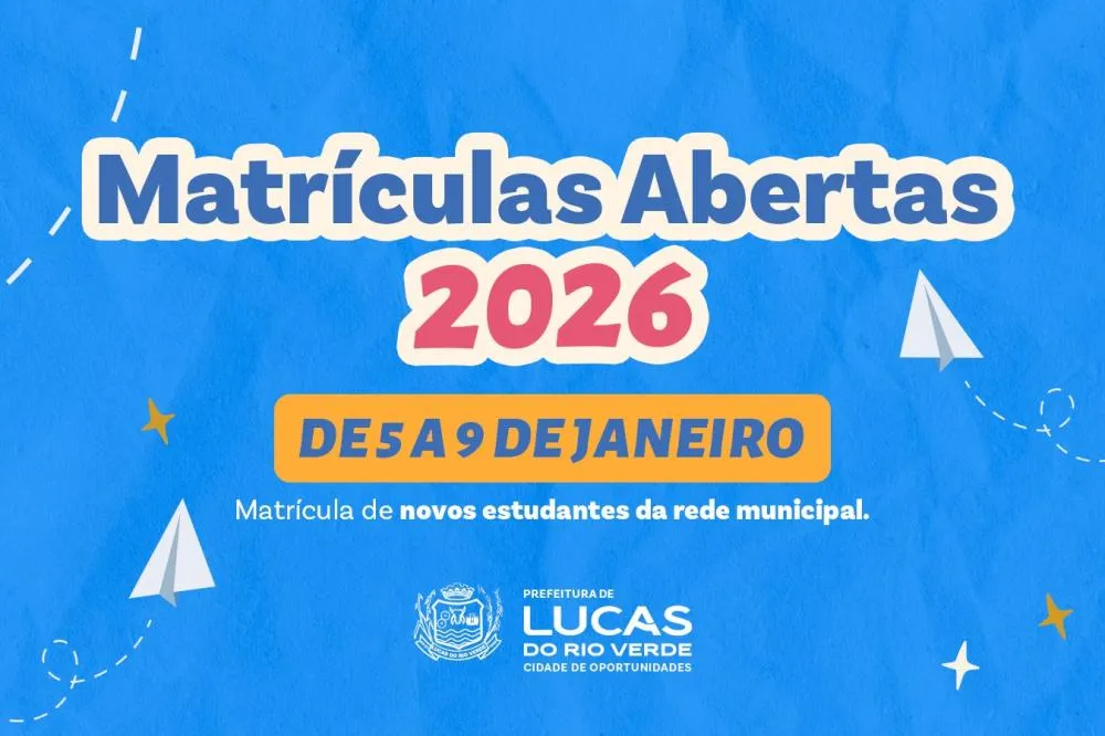 Período de solicitação de matrícula para novos estudantes da rede municipal inicia nesta segunda-feira (5)