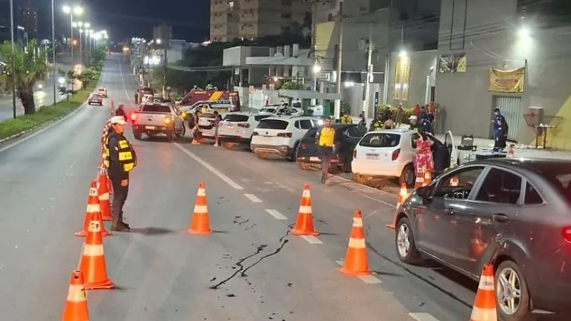 Quatro motoristas são presos durante blitz em Cuiabá