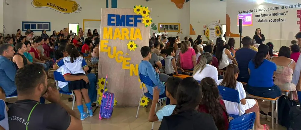EMEF Maria Eugênia recebe palestra sobre violência doméstica e familiar em Primavera do Leste