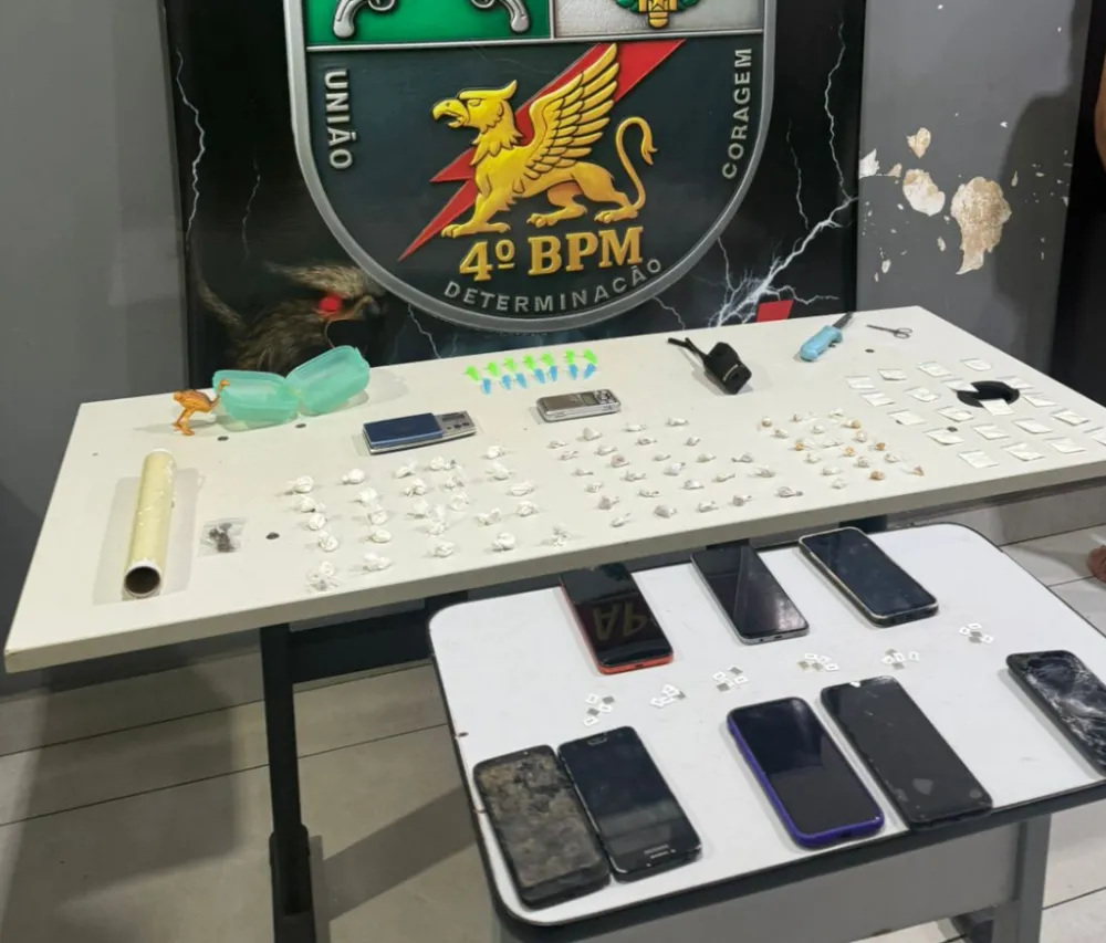 Polícia Militar prende quatro pessoas por tráfico de drogas e estelionato em Várzea Grande