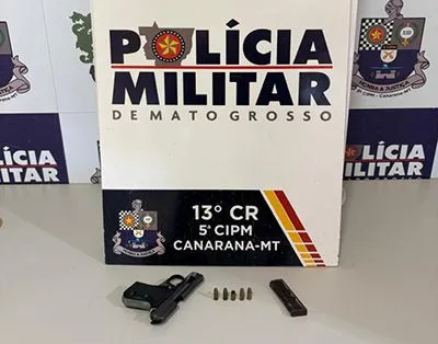Homem atira no próprio rosto durante manuseio de arma de fogo em Canarana