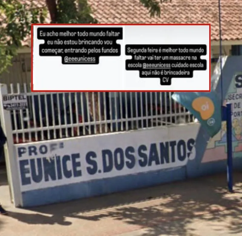 Menor ligada à facção ameaça massacre em escola de Rondonópolis 