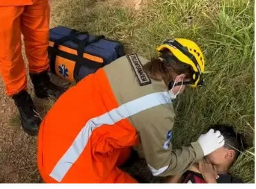 Criança é atingida por anzol e fica com objeto preso à pálpebra durante pescaria em MT