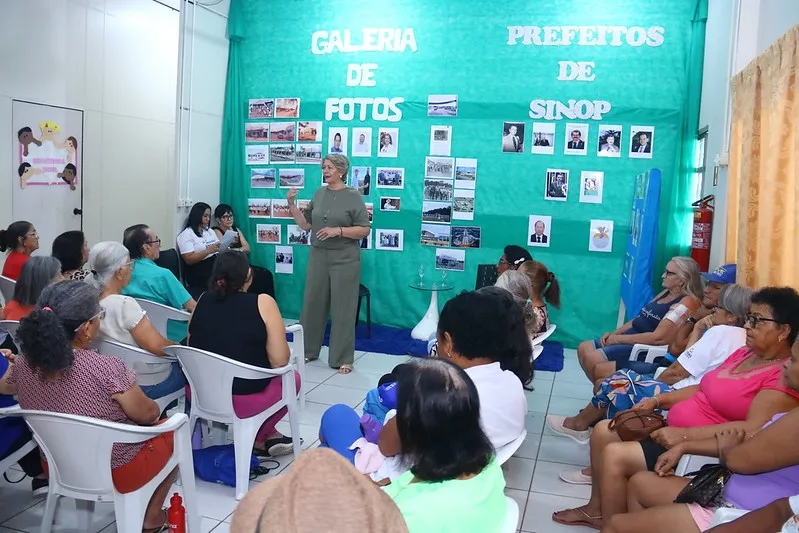 Festeja: Prefeitura promove roda de conversa sobre a história de Sinop no CRAS Palmeiras